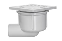 Martens doucheplug met zij-uitlaat grijs 10x10cm