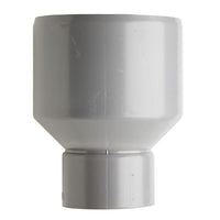 Martens overgangsstuk 70x125mm kunststof grijs