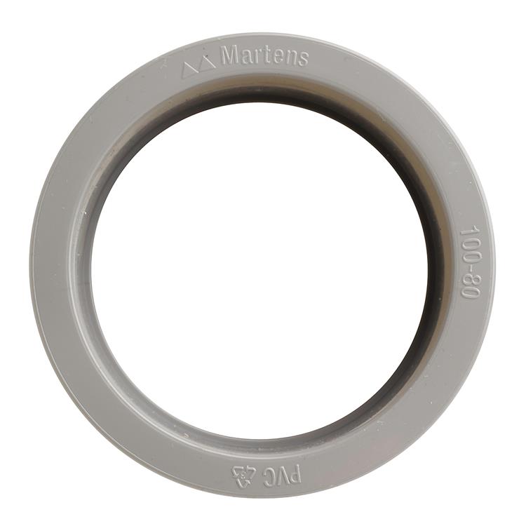 PVC verloop HWA 1xlijmmof 80x100mm