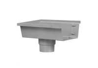 Martens bakgoot einduitloop links grijs PVC 125mm