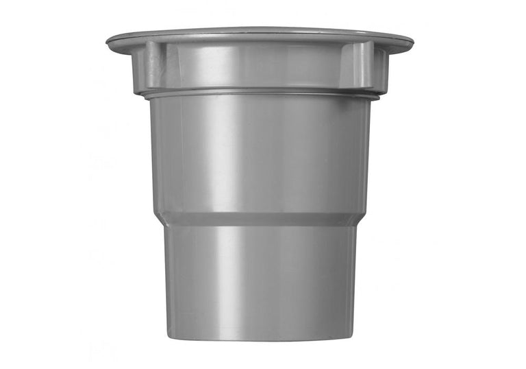 Martens bakgoot uitloop met wartel grijs PVC 70/80mm