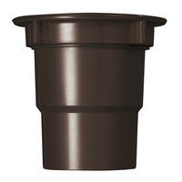 Martens bakgoot uitloop met wartel bruin PVC 70/80mm