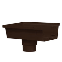 Martens bakgoot einduitloop links bruin PVC 125mm