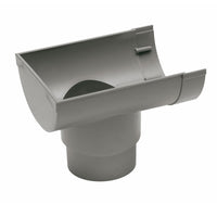 Martens gooteinduitloop 150mm kunststof 70/80mm grijs