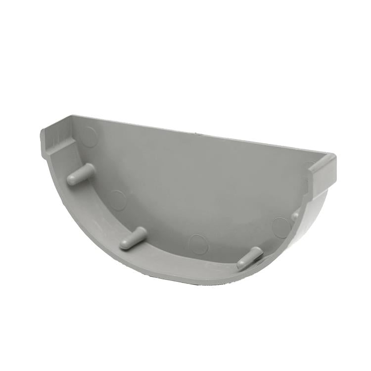 Mastgooteindstuk grijs 100mm