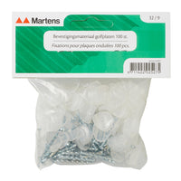 Martens spijkers bol metaal, kunststof transparant 105gr 100st