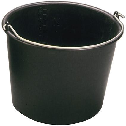 Bouwemmer zwart 12l