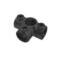 Steigerbuis koppeling kruisstuk zwart Ø28mm