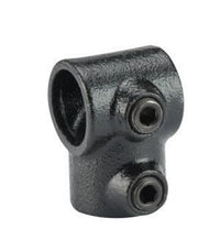 Steigerbuis koppeling T-doorvoer zwart Ø28mm