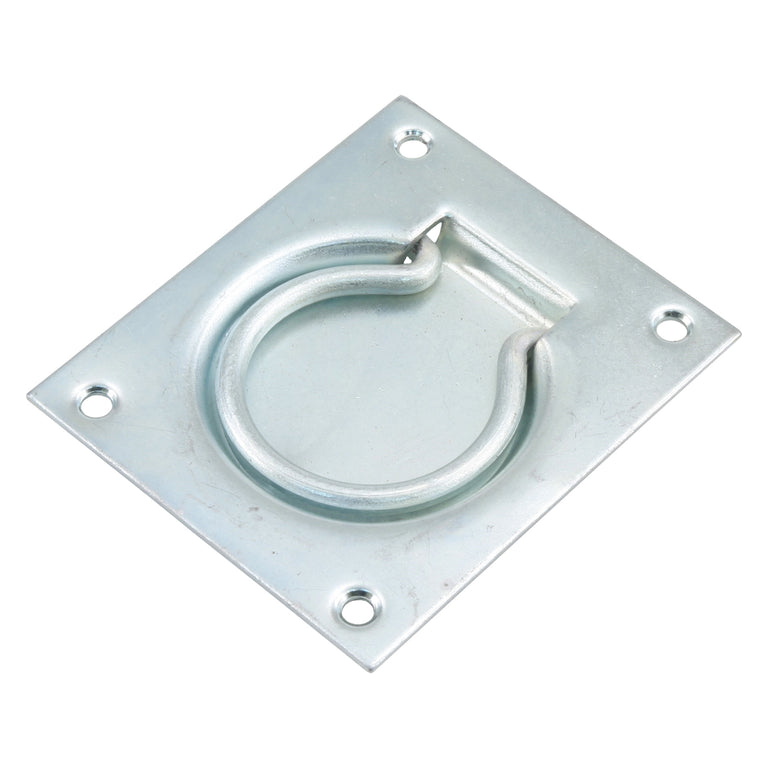 Luikring staal zilver 7,5x9cm