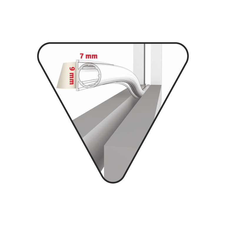 Deltafix   universele tochtstrip  transparant 6m