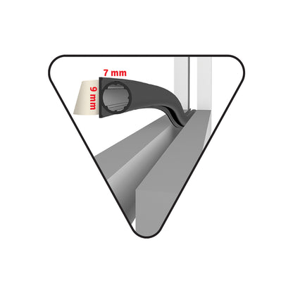 Deltafix tochtstrip TP rubber 6m
