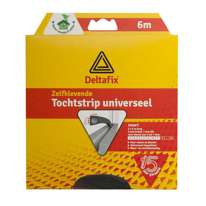 Deltafix tochtstrip TP rubber 6m