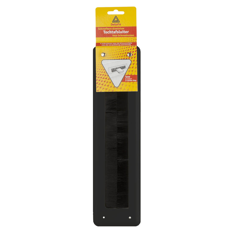 Deltafix brievenbusafdichting met borstel aluminium 9,2cm