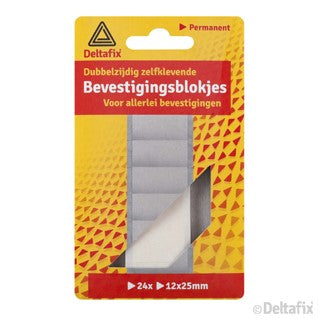 Deltafix bevestigingsblok wit 12mmmm