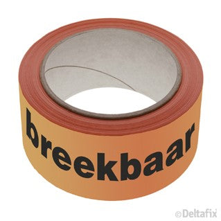 Deltafix  Duct Tape breekbare tape oranje 50mm 66m