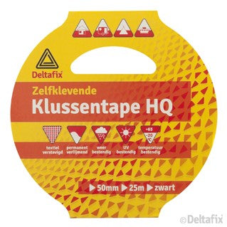 Deltafix  Duct Tape klussentape zwart 50mm 25m