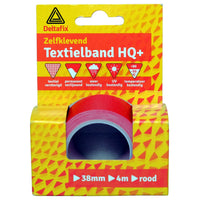 Deltafix watervaste textbamd rood 38mm 4m