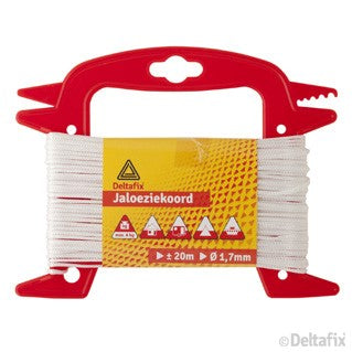 Deltafix polyester jalouziekoord wit 1,7mm 20m