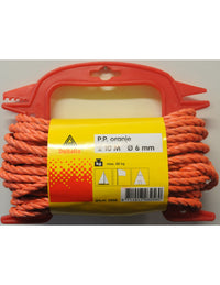 Deltafix polypropyleen touw oranje 6mm 10m