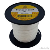 Deltafix nylon metselkoord wit 1mm 50m