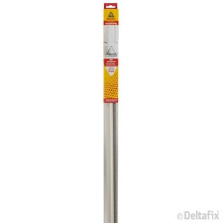 Deltafix dorpelstrip met borstel wit 1,1m