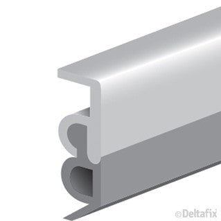 Deltafix tochtprofiel opbouw acrylbestendig 2,4m