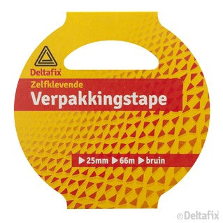 Deltafix  Low Noise verpakkingstape bruin 25mm 66m