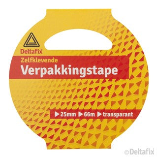 Deltafix  Low Noise verpakkingstape transparant 25mm 66m