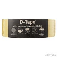 Deltafix  Duct Tape permanente tape geel 50mm 50m