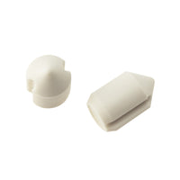 Deltafix PN1 aanslagdop kozijn wit punt rubber 6st