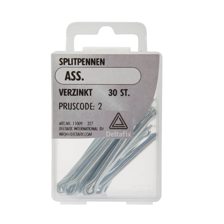 Deltafix splitpen verzinkt 32, 40, 42mm 30st