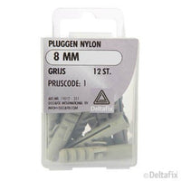 Deltafix plug 8mm nylon 8x40mm 12st