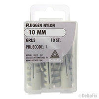 Deltafix plug 10mm nylon 10x50mm 10st