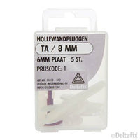 Deltafix hollewandplug kunststof 6mm 5st