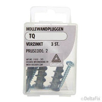 Deltafix hollewandplug metaal 11,5mm 3st