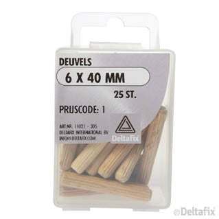 Deltafix deuvel 6x40mm 25st