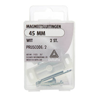 Deltafix magneetsluiting wit 45mm 2st

