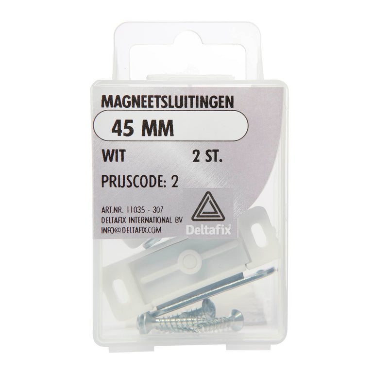 Deltafix magneetsluiting wit 45mm 2st
