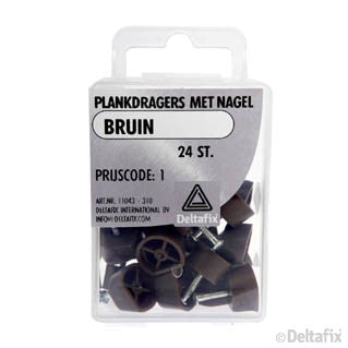 Deltafix plankdrager plastic wit 10x5mm 24st