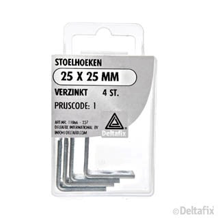 Deltafix stoelhoek 25x25mm 4st