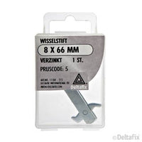 Deltafix wisselstift verzinkt staal 8x66mm
