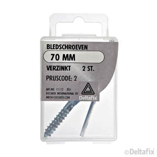 Deltafix bledschroef 70mm 2st