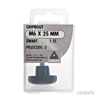 Deltafix gripbout staal M6x25mm