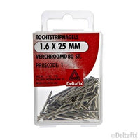Deltafix tochtstripnagels bolkop verchroomd staal 1,6x25mm 80st