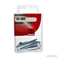 Deltafix voloduim verzinkt staal zilver 40mm 6st