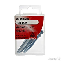 Deltafix voloduim verzinkt staal zilver 50mm 6st