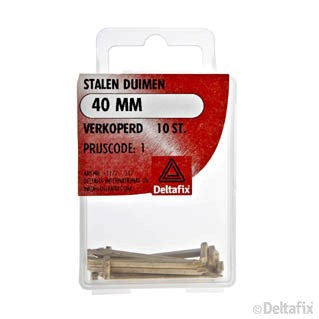 Deltafix duim verkoperd staaldraad koper 40mm 10st