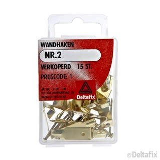 Wandhaken nr2 verkoperd 3 stuks
