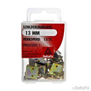 Schilderijhangers verkoperd 13mm (13 stuks)
